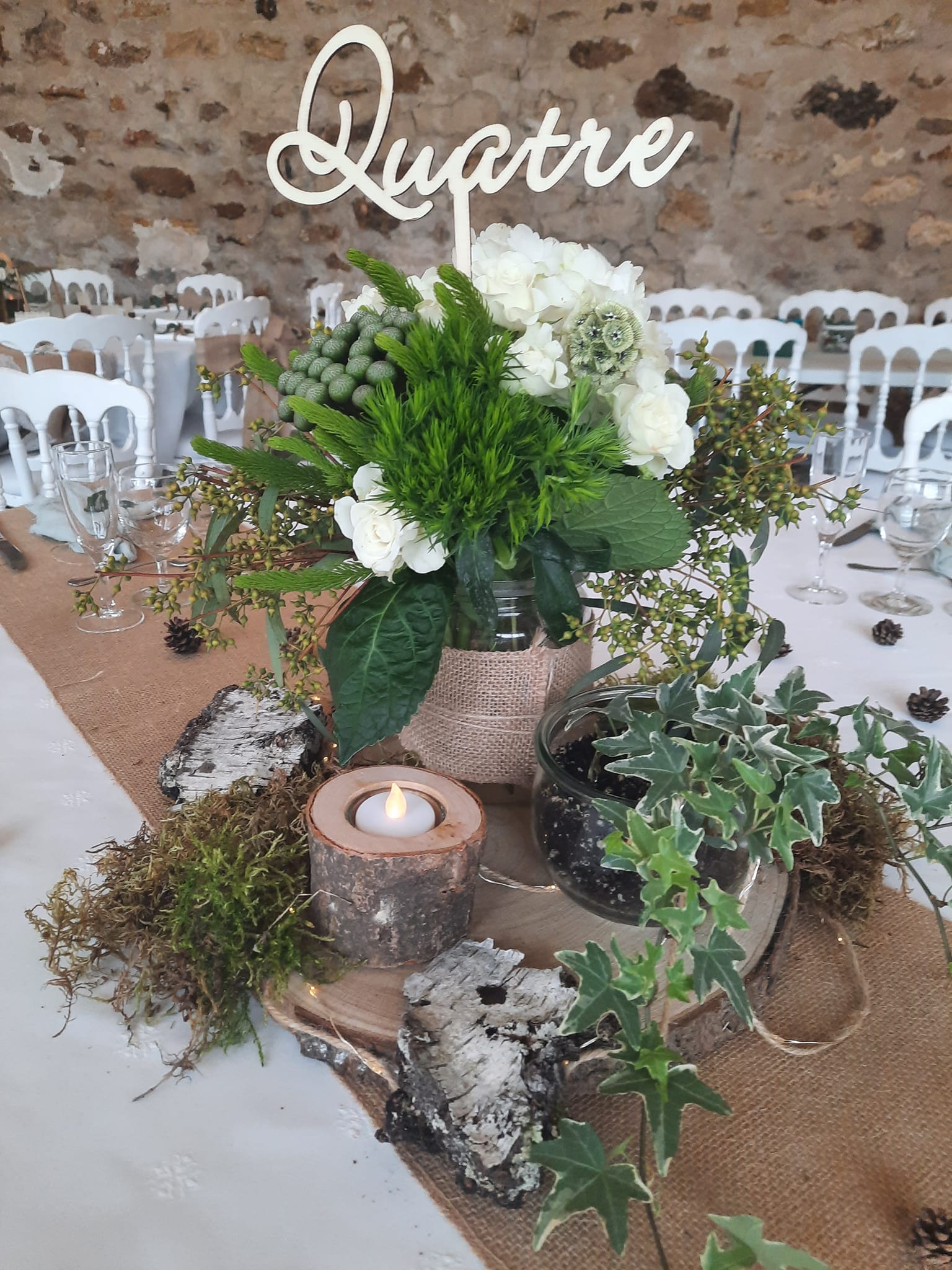 centre table thème nature