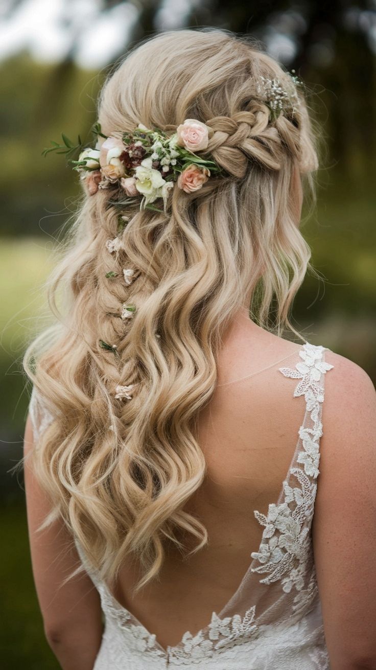 coiffure bohème pour mariée