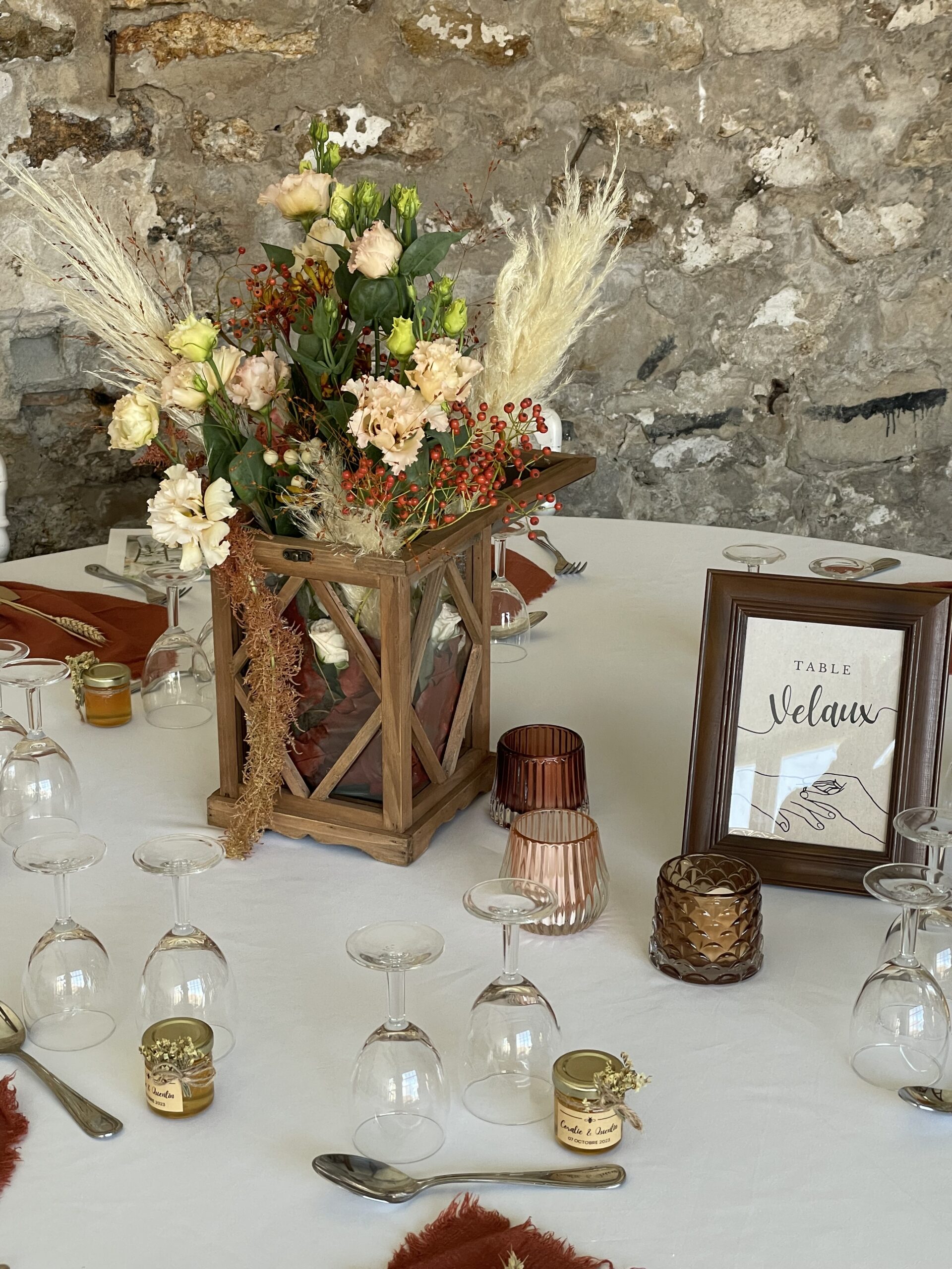 lanterne fleurie mariage