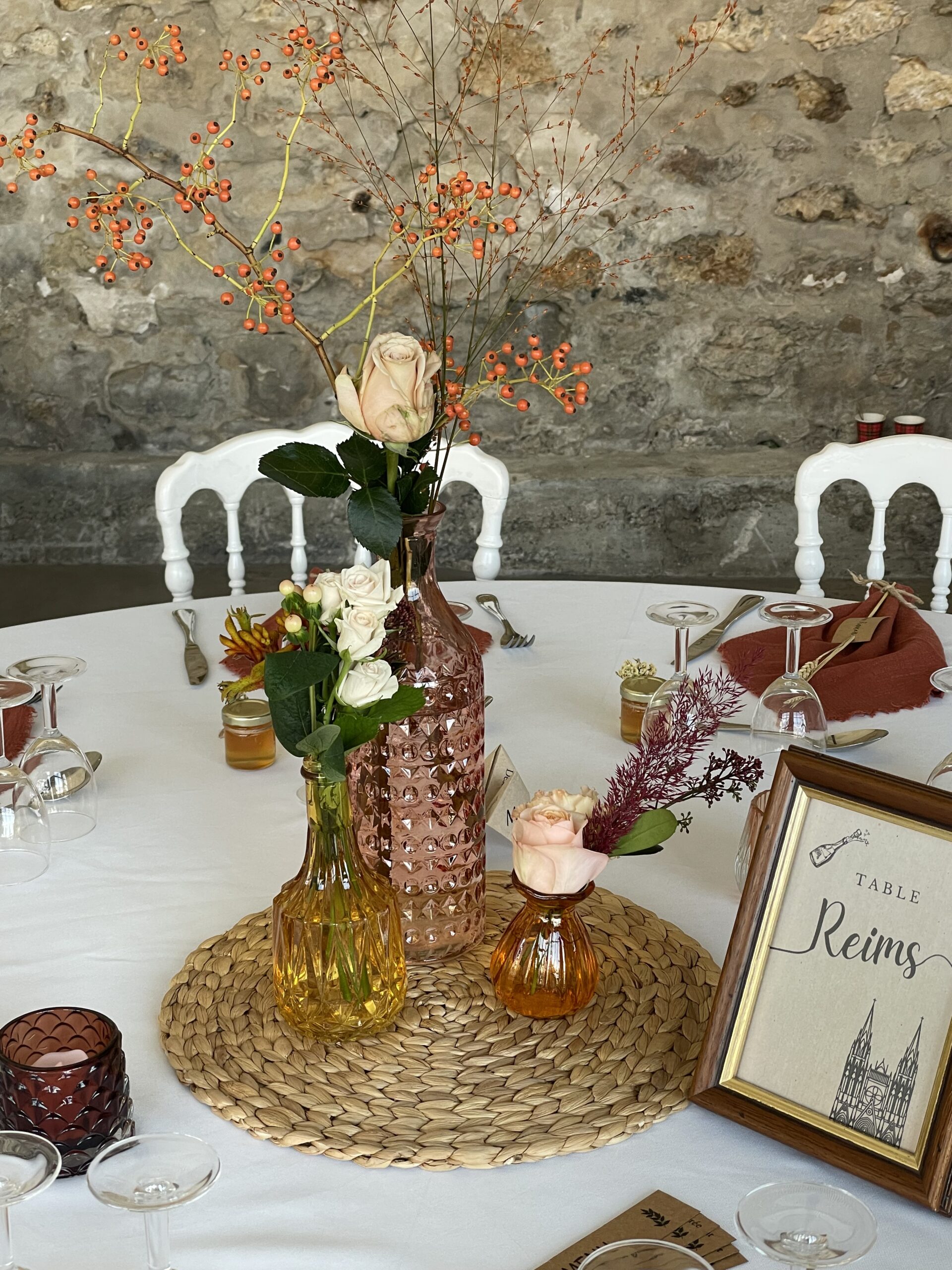 centre de table soliflore