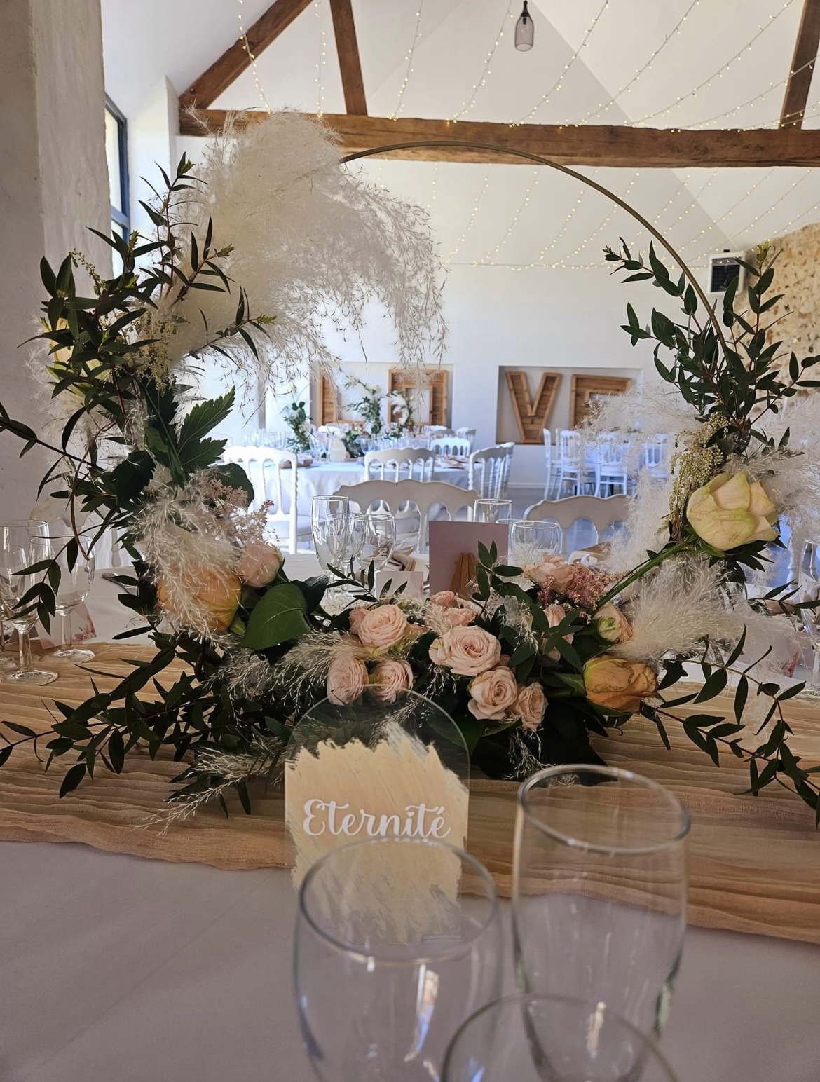centre de table bohème 