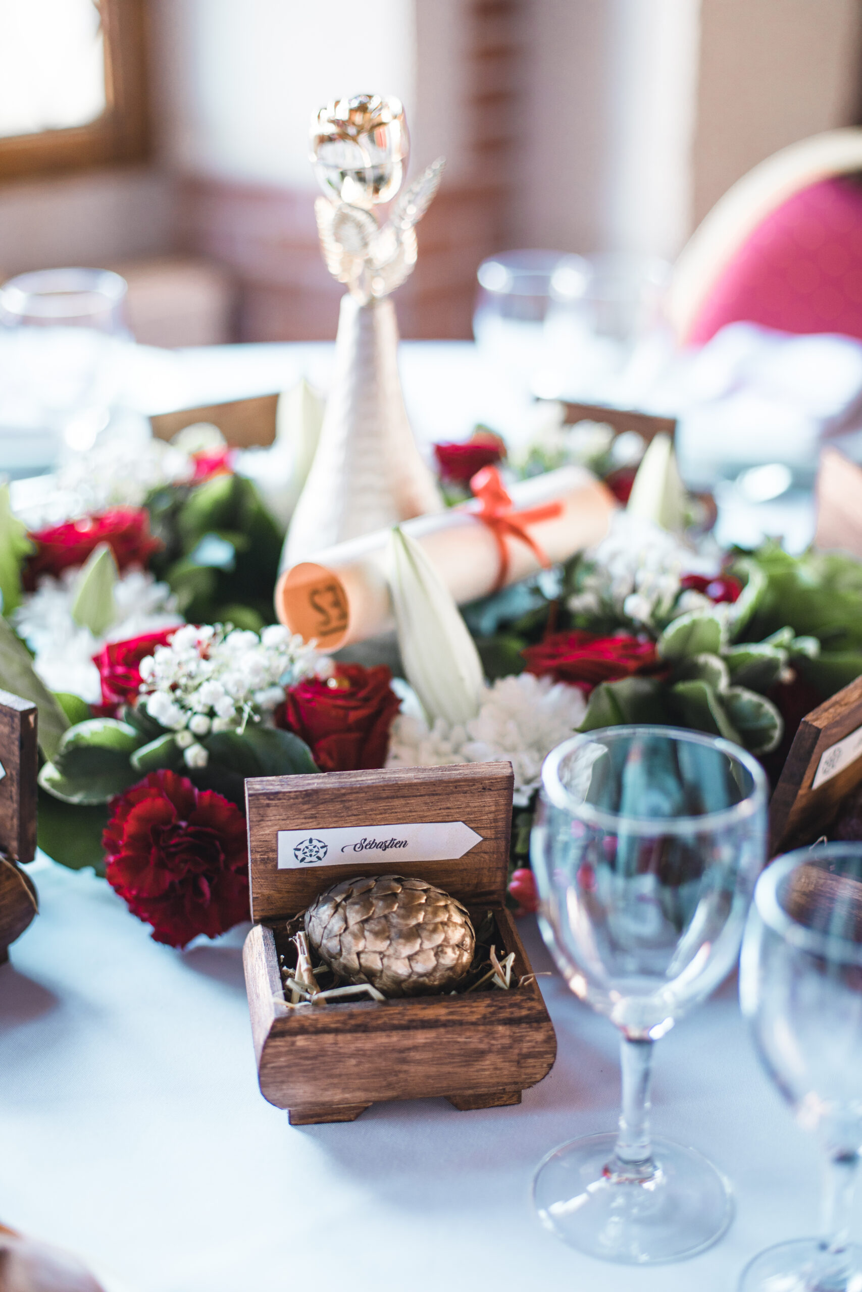 centre de table mariage