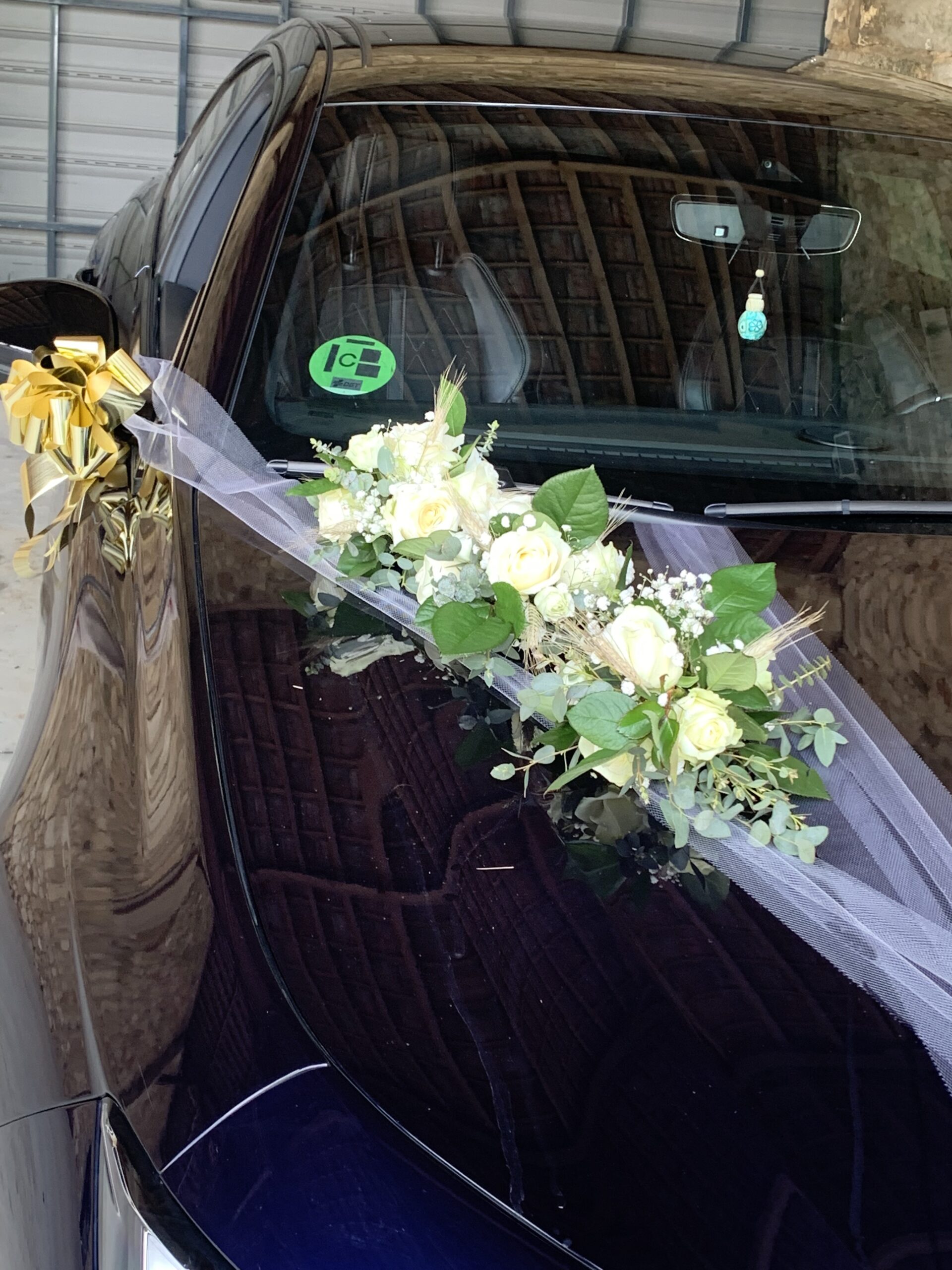 décoration voiture mariage
