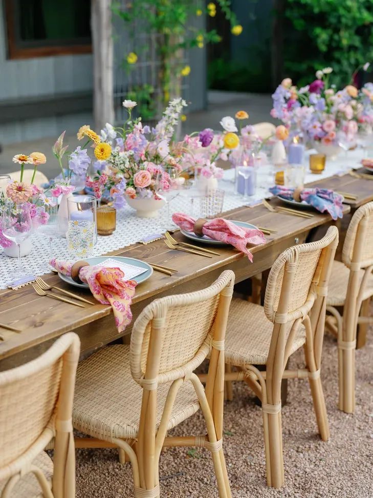 table pastel mariage